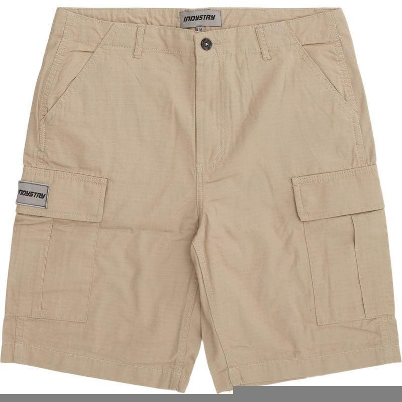 Indystry Bardot Shorts i Khaki - Perfekte til Sommer!
