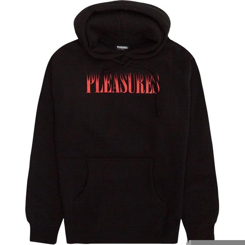 Pleasures Now Crumble Hoodie i Sort - Stil og Komfort