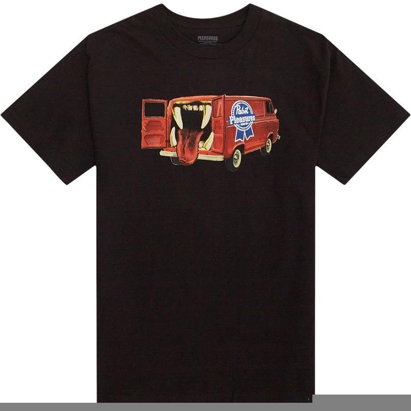 Pleasures Now Beer Van Tee i Sort - Unik T-Shirt