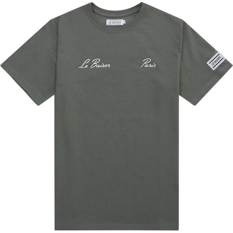 Le Baiser Garonne T-shirt i Stålgrøn - Stilfuld Hverdagslook