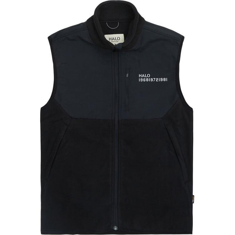Halo Blokeret Fleece Vest i Sort - Stilfuld og Komfortabel