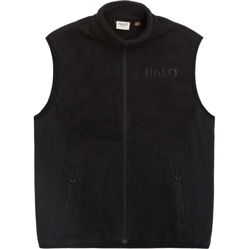 Halo Atw Teddy Fleece Vest i Sort - Komfortabel og Stilfuld