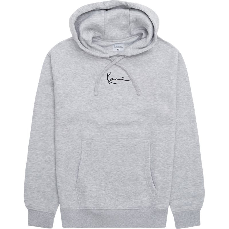 Karl Kani Small Signature Hoodie - Cool Streetwear i Grå