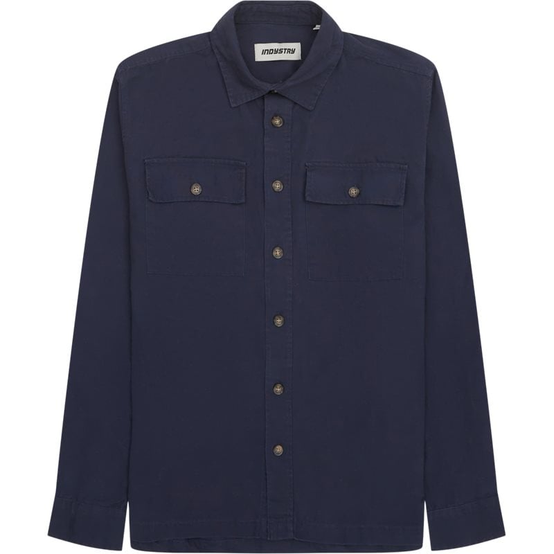 Indystry Willis Skjorte i Mørk Navy - Stilfuld Design
