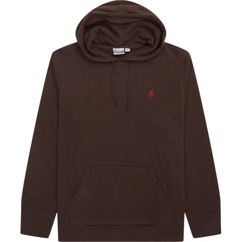 Gramicci One Point Hoodie - Stilfuld Hverdagshoodie i Brun