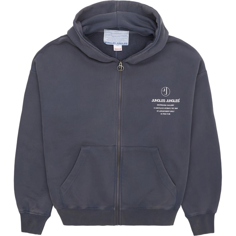 Jungles Jungles Pty Itd Appointment Only Zip  Sweatshirts Steel Blue