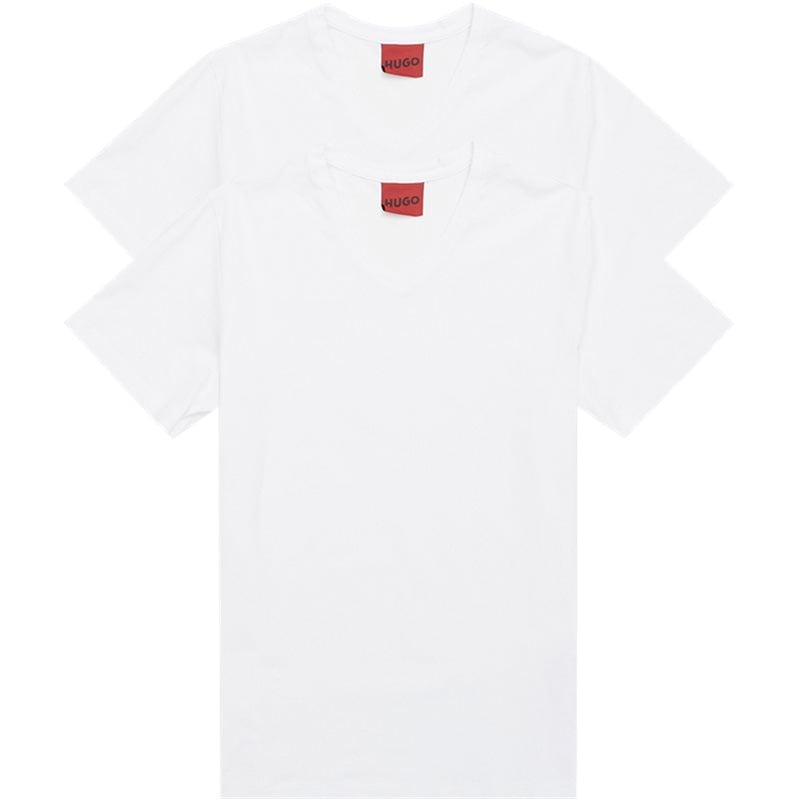 Hugo – 2-Pack V-hals T-shirts på udsalg i blød kvalitet!