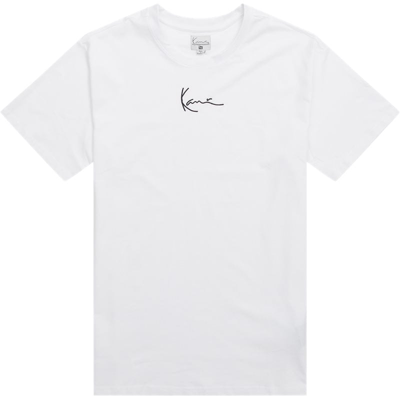 Karl Kani Hvid Small Signature T-shirt – Stilfuld Komfort