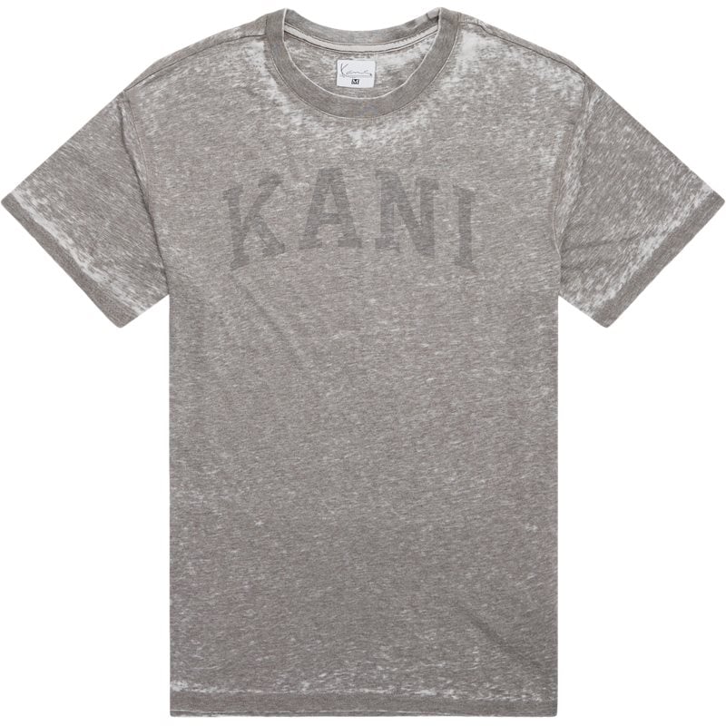 Karl Kani Serif Burnout T-shirt i Antrasit – Trendy Musthave!