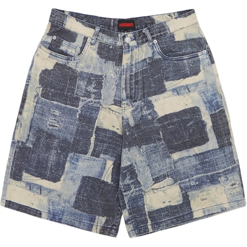 Pleasures Now Boro Baggy Jorts i Indigo – Trendy Fund!