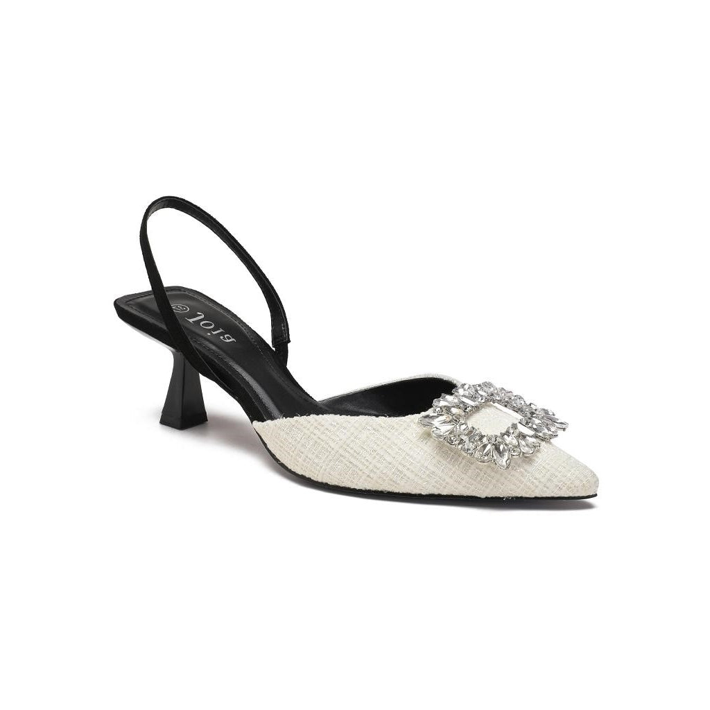 Amanda Dame Stiletter H8-615 – Beige Elegance på Udsalg