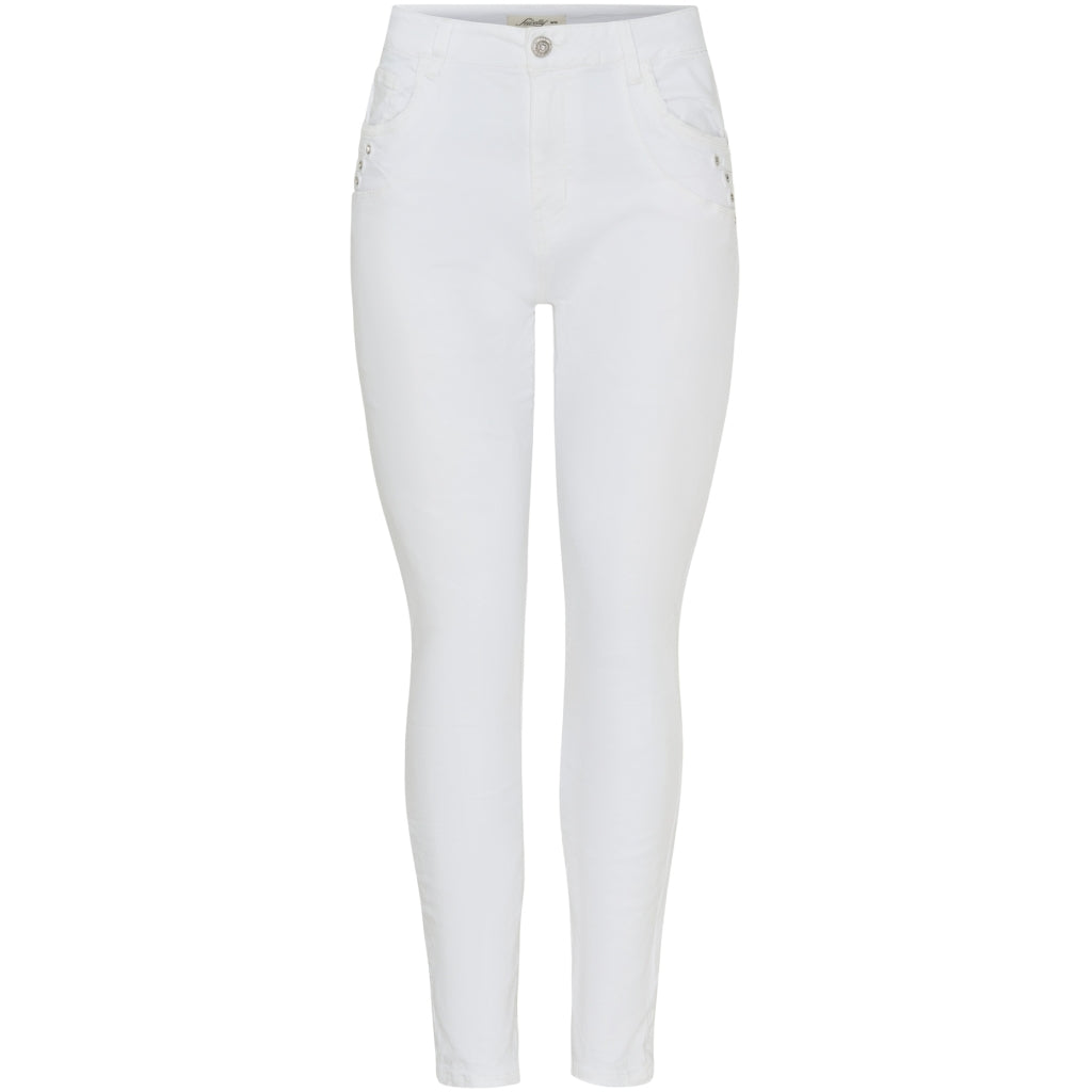 Jewelly Dame Jeans JW2320-11 – Hvide Tilbud!