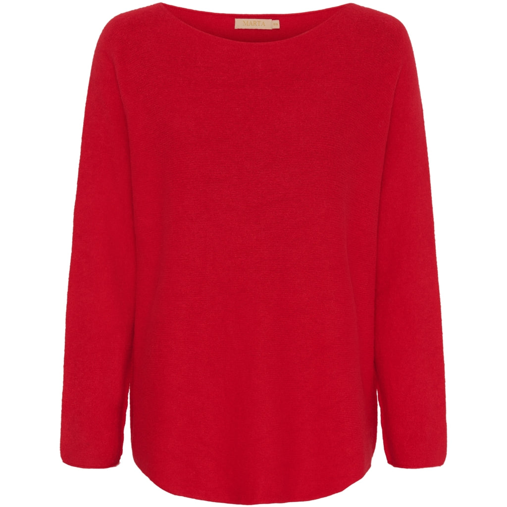 Elegant bådhals striktrøje fra Marta Du Chateau - Udsalg!