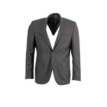 Elegant Mørkegrå Pre End Blazer – Perfekt til Festlige Anledninger