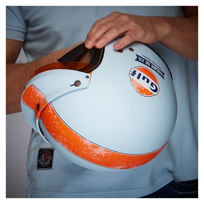 Gulf Racing Hjelm i Lyeseblå – Begrænset Udgave!