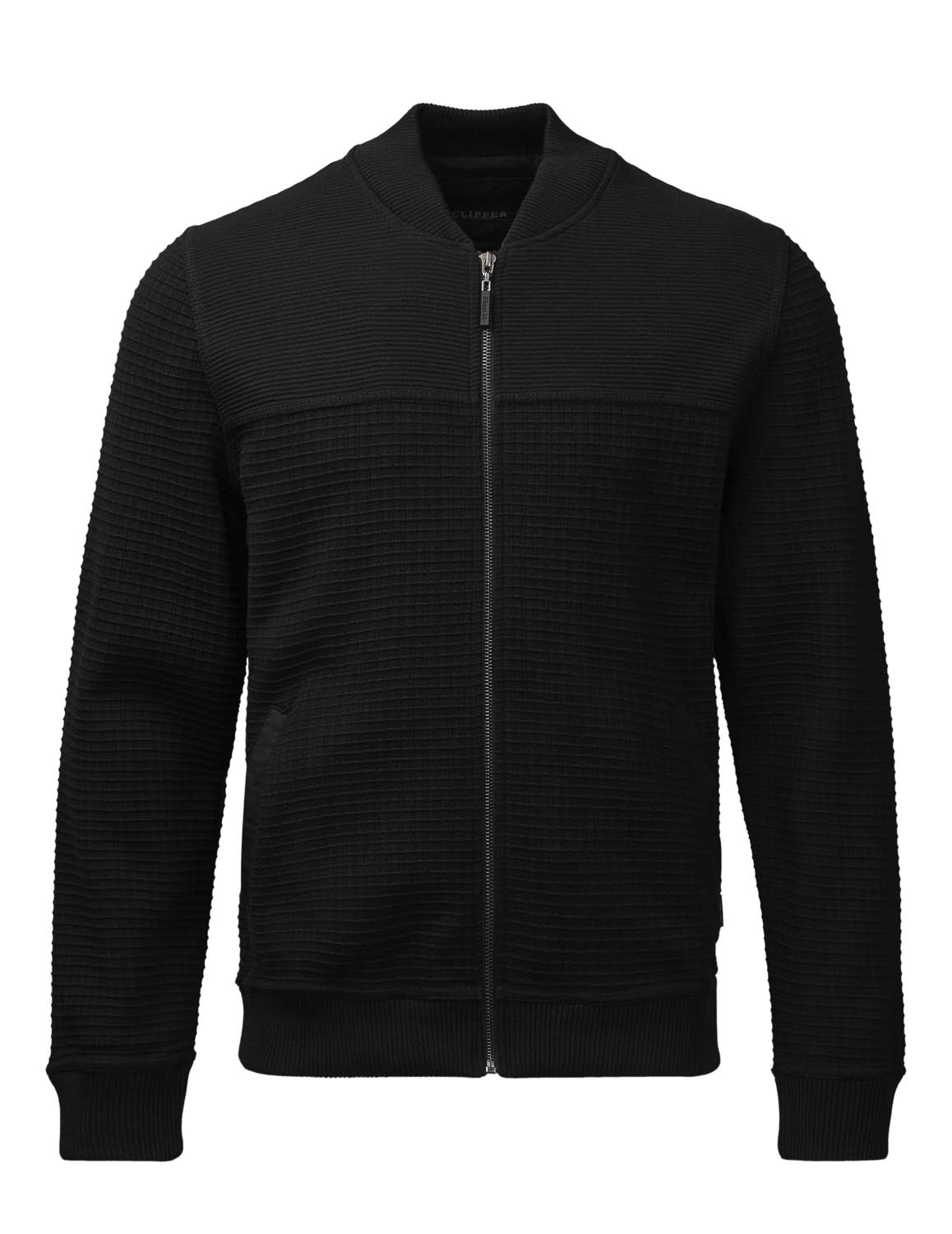 Clipper Dundee Cardigan Bomber – Sort, Hurtig Levering!