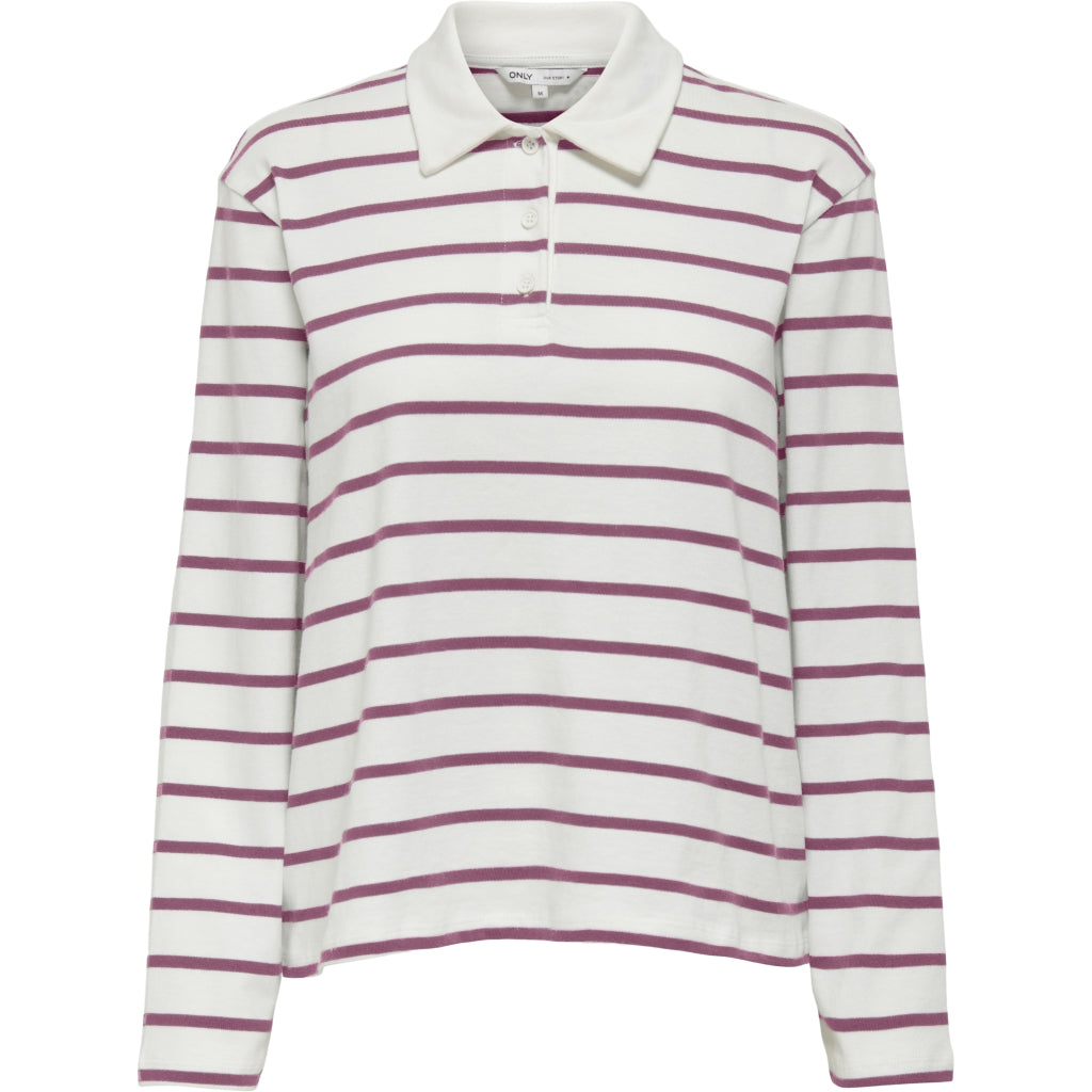 Elegant Bordeaux Polo til Dame - Perfekt til Hverdagen