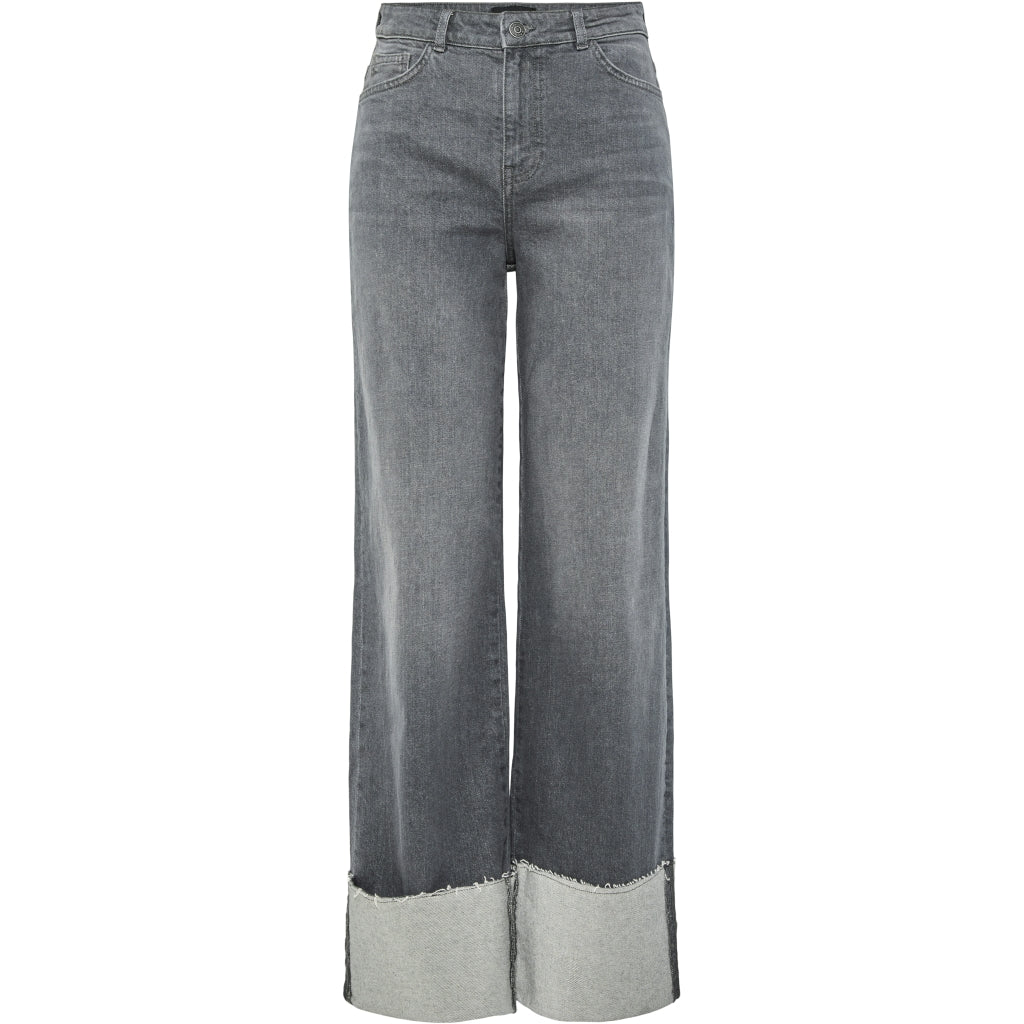 Moderne grå denim jeans til kvinder – stil og komfort!