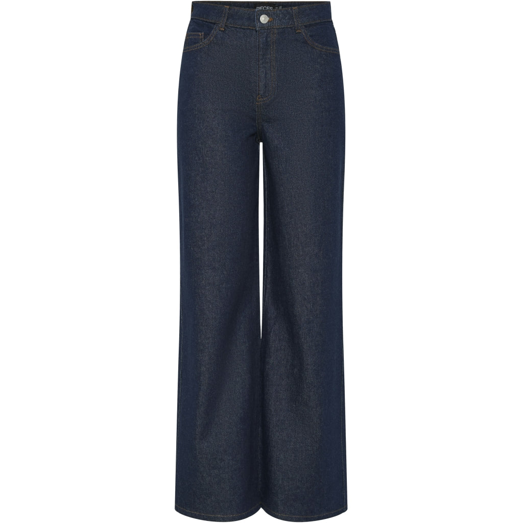 PIECES dame jeans PCSELMA – Mørkeblå Denim Tilbud!