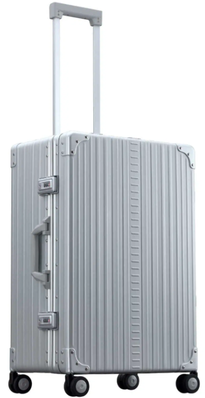 Aleon 26" Sølv Kuffert – Elegant Rejsetilbud!