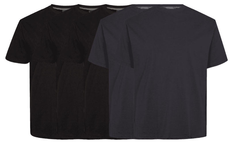 5-pak Rummelige T-shirts fra North 56°4 – Komfortabel Stil!