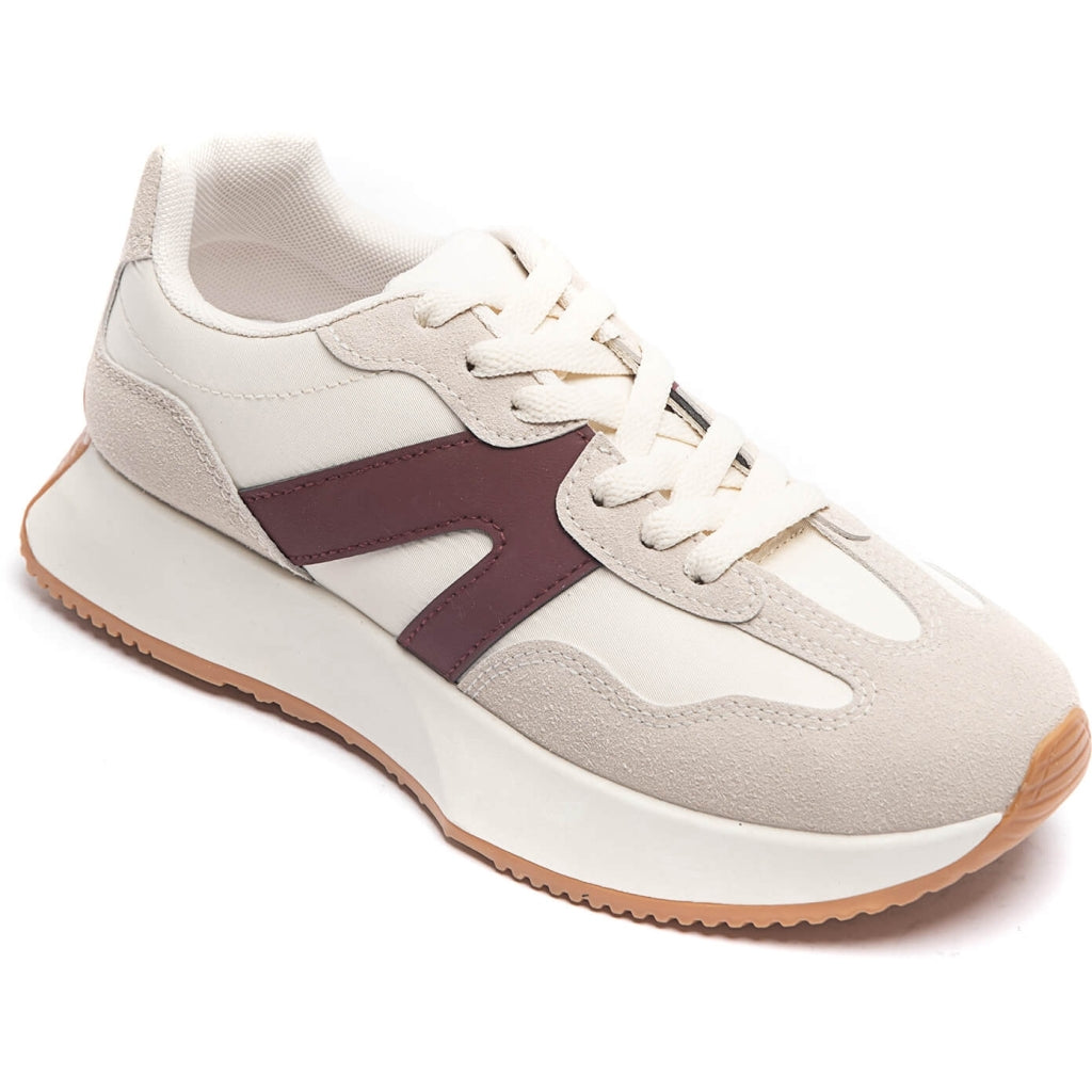 Annick chunky vinrøde sneakers 8917 - Uundgåelige hverdagssko!