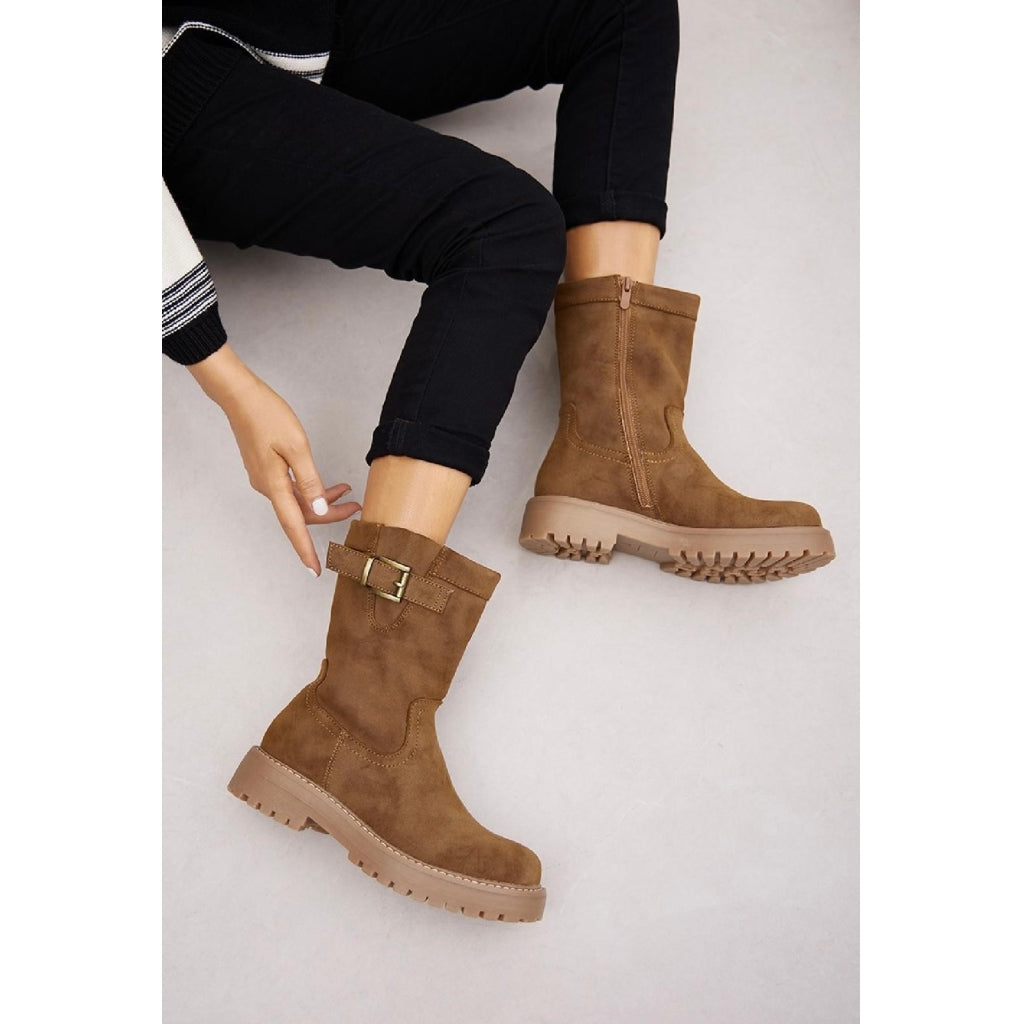 Antoinette dame støvler 8613 – Trendy camel støvler på udsalg