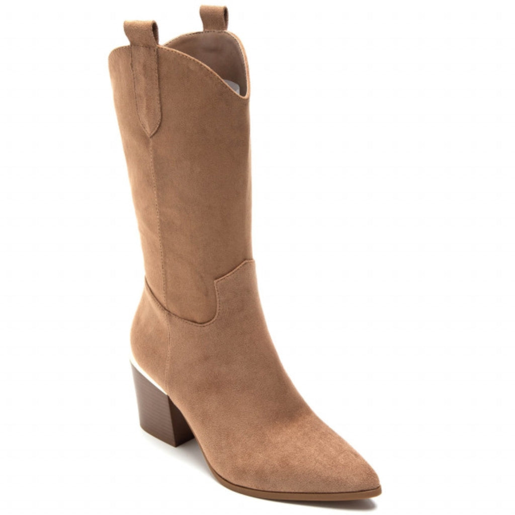 Astrid cowboystøvler 9600 – Camel på udsalg!