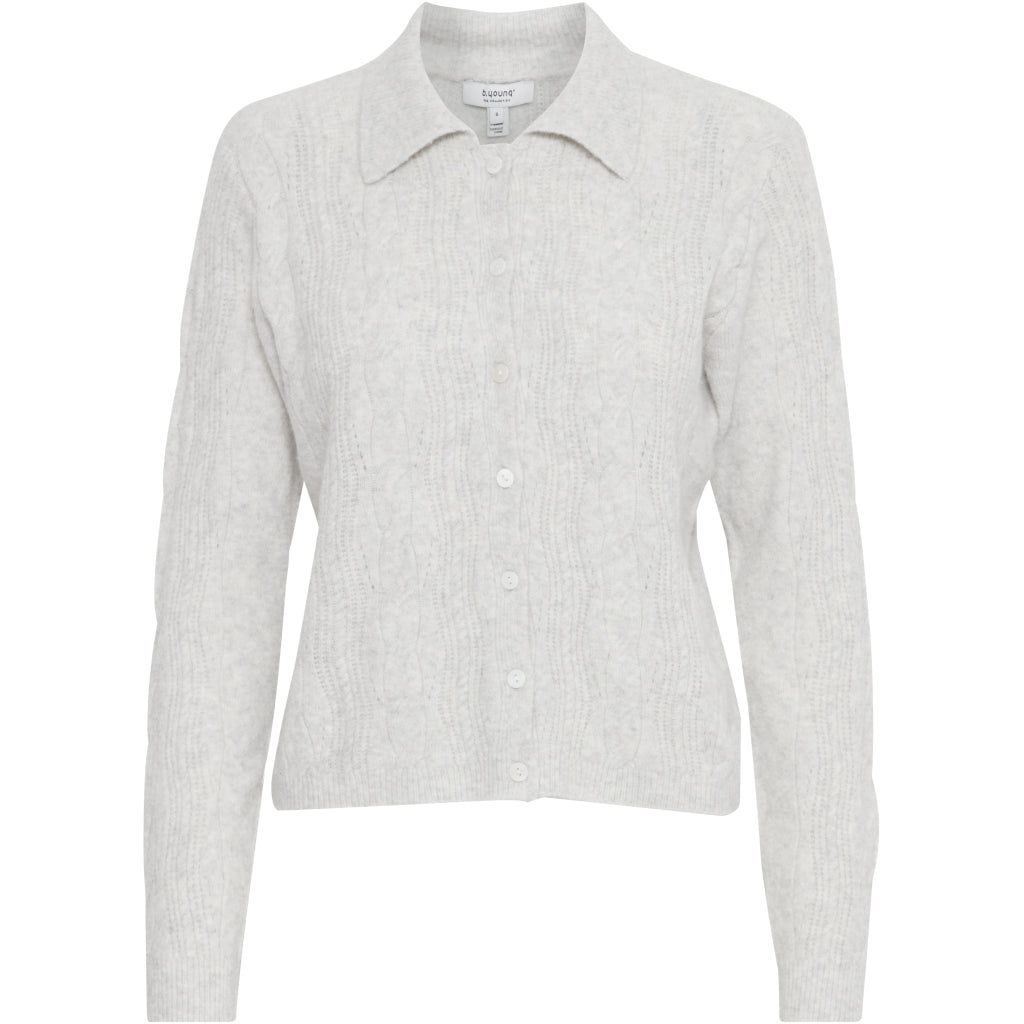 B.YOUNG Dame Cardigan BYMIFFA – Lysegrå Melange Tilbud!