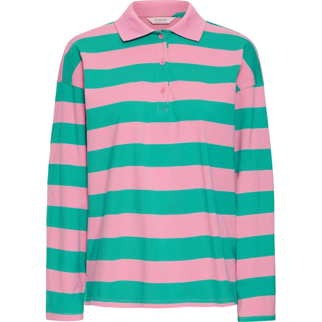 B.YOUNG Dame Polo i Chateau Rose Mix – Forårsudsalg!