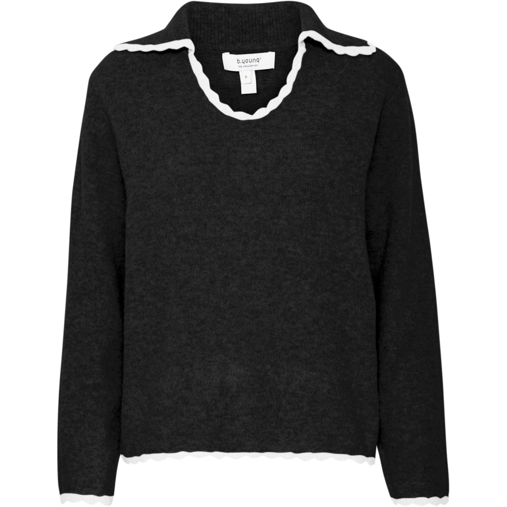 B.YOUNG Dame Pullover BYNINNA – Elegant Sort Mix Tilbud!
