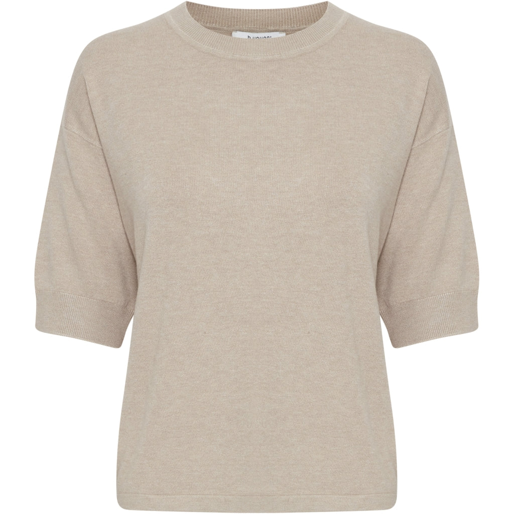 B.YOUNG Dame T-shirt BYMMORLA – Humus Melange Tilbud!