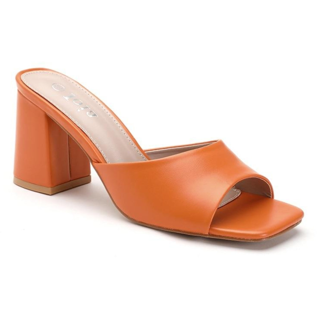 Helene Dame Stiletter H8-309 – Lys Orange Tilbud!