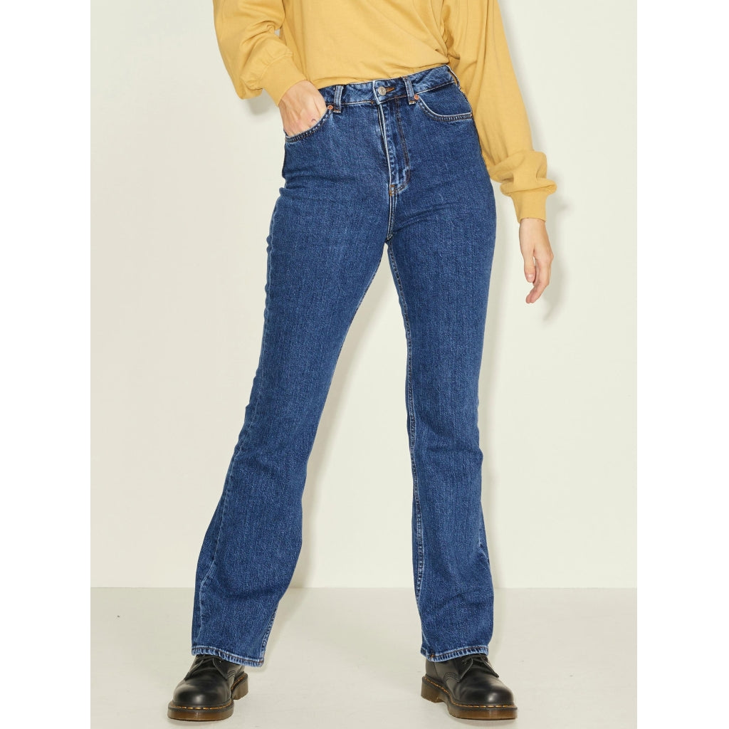 JJXX Højtaljede Jeans JXTURIN – Mørkeblå Denim Tilbud!