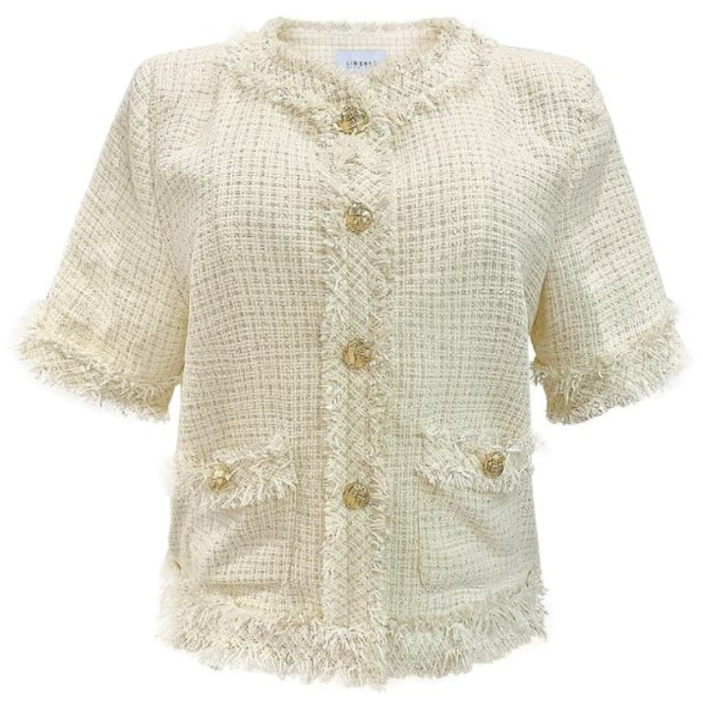 Elegant ivory bluse til kvinder – LIBERTÉ COCO udsalg!