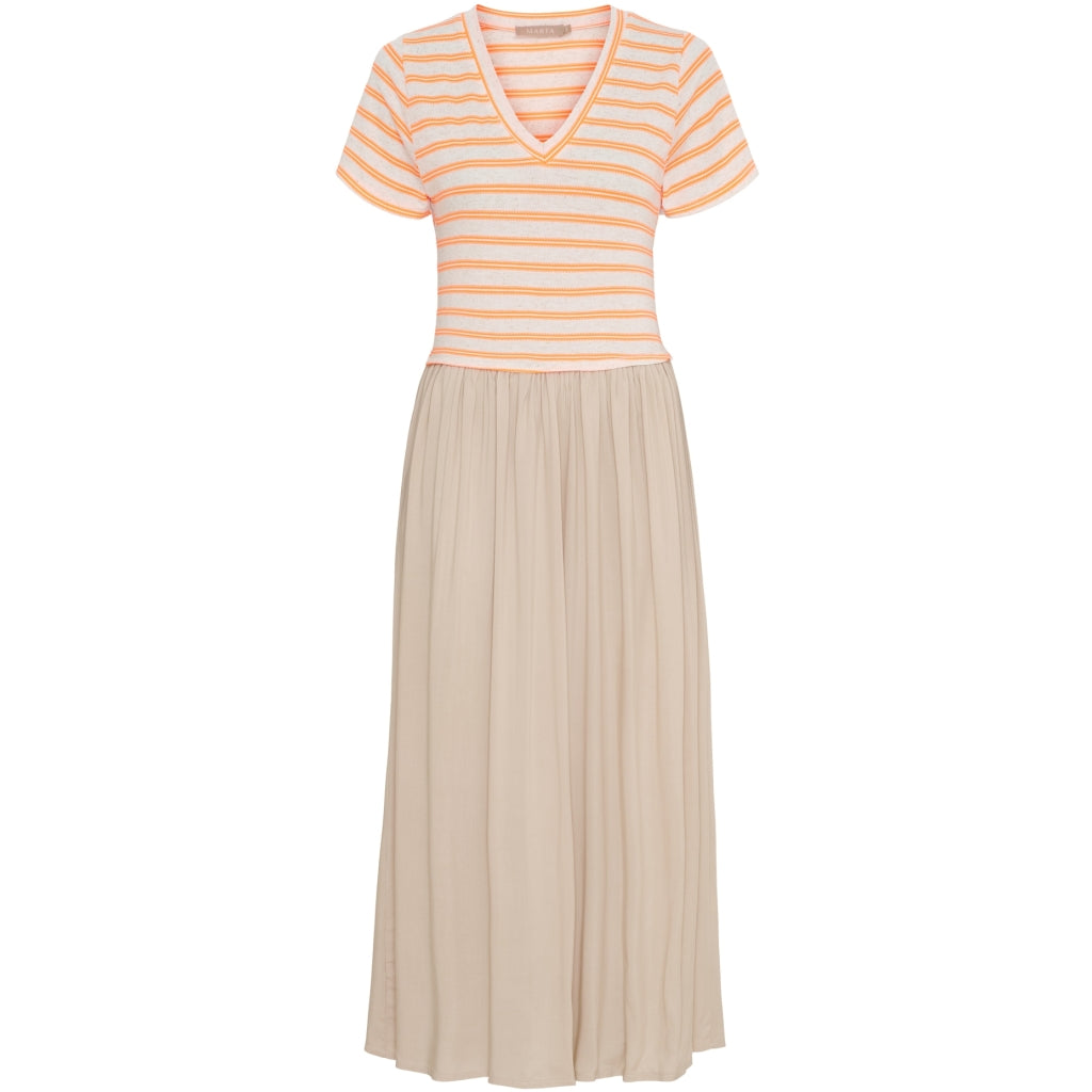 Marta du Chateau Kjole MdcIngfrid 7334 – Beige/Orange Udsalg