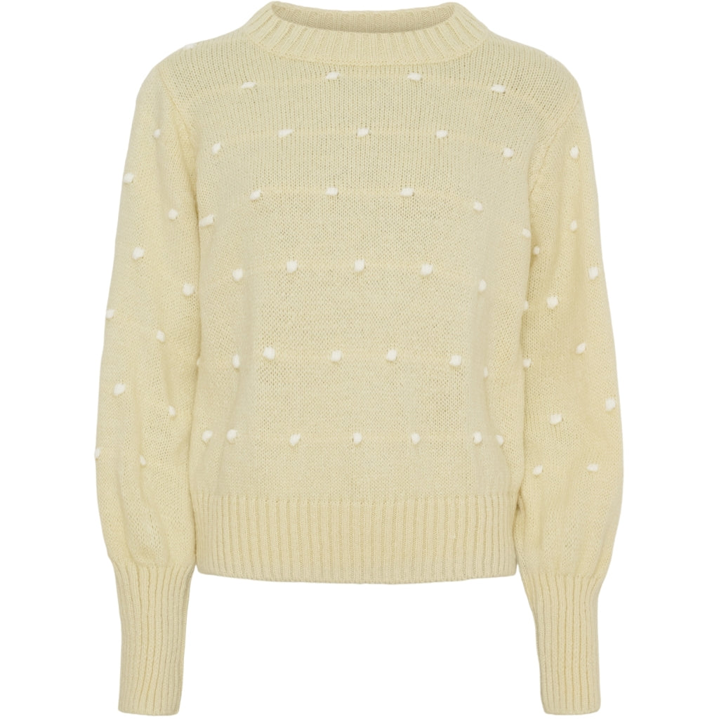 Marta du Chateau feminin strik MdcAlisee 5246 – Gul/Hvid udsalg!