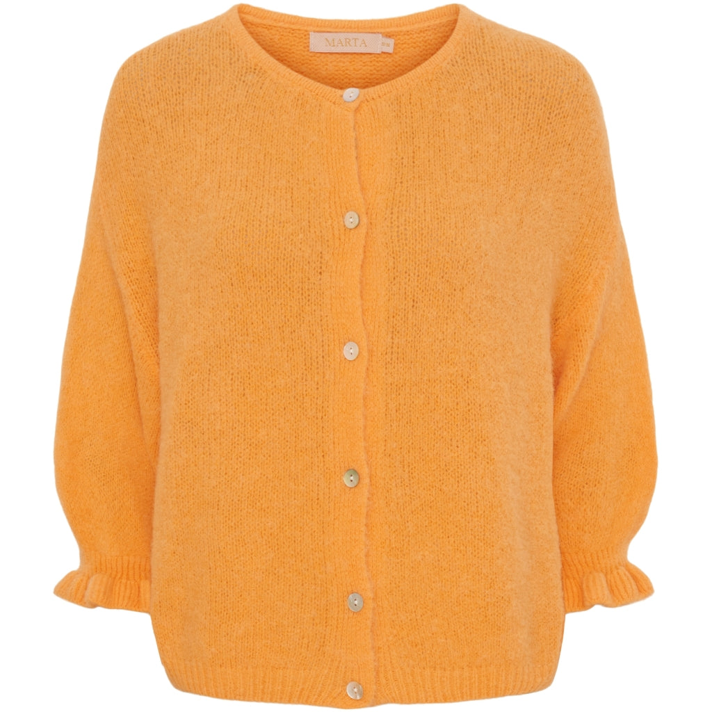 Elegant orange cardigan fra Marta du Chateau - Et must-have!