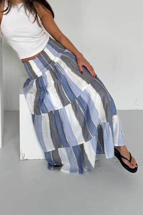 Continue - Nederdel - Majse - Blue Stripe