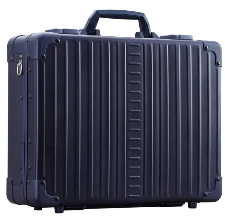 Aleon Aluminium Attaché Kuffert – Blå Elegance Tilbud!