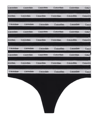 Calvin Klein 9-pak sorte trusser – Hurtig levering!