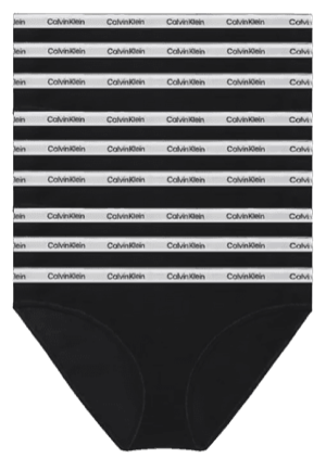 Calvin Klein 9-pak Bikinier i Sort – Hurtig Levering!