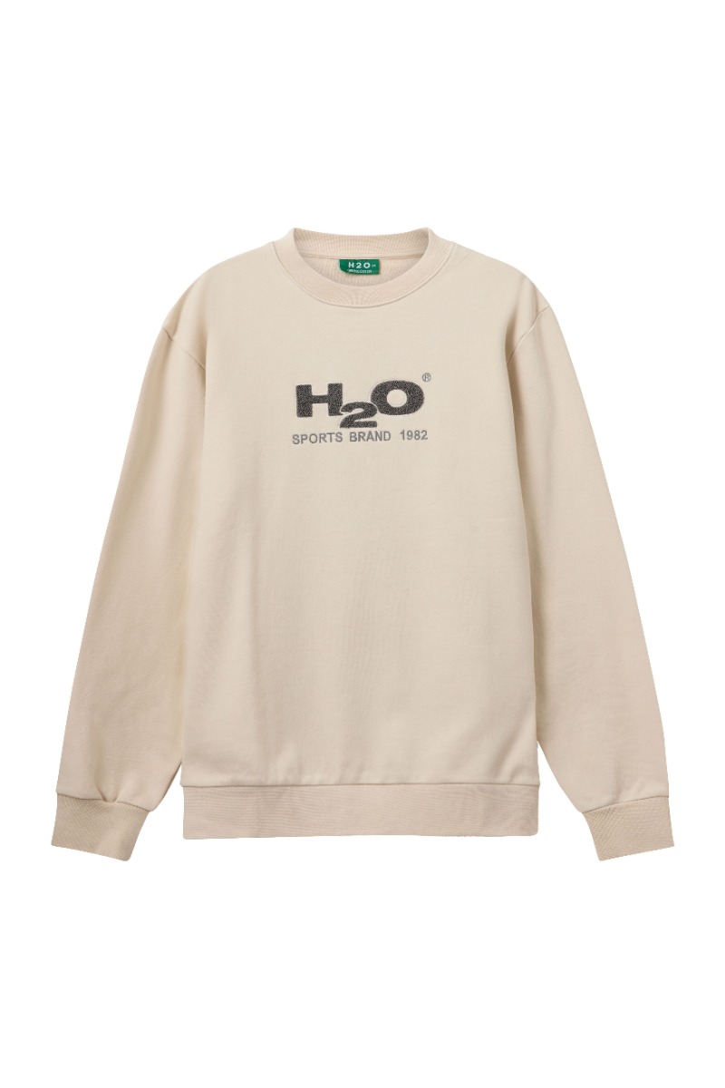 H2O - Sweat - Logo Sweat O´neck - Chalk/Grey