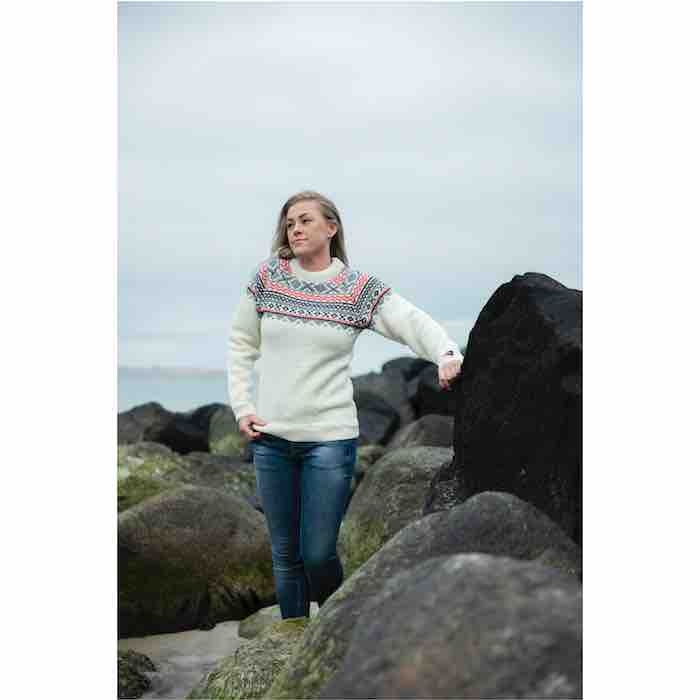 Elegant Norsk Uld Sweater med Lynlås – Tidløs Stil