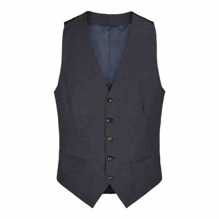 Stilfuld Charcoal Herrevest – Tidløs Elegance til Mænd