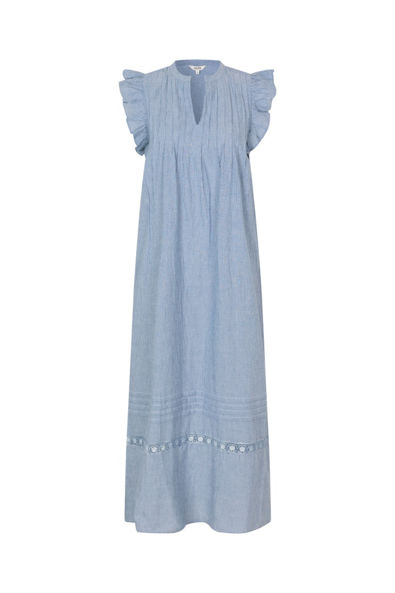 MbyM - Kjole - Gemala X-Long-M - Blue White Stripe