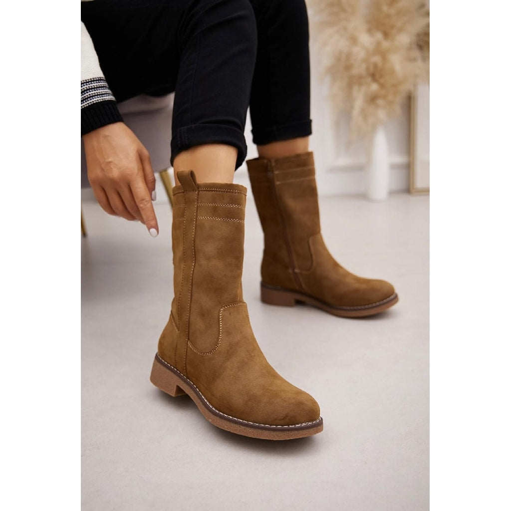 Amelie dame støvler 2137 – Camel til en super pris!