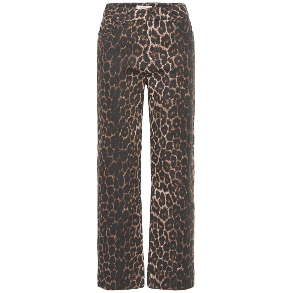 B.YOUNG DAME JEANS BYKENNA - Højtaljet Leopard Mix tilbud
