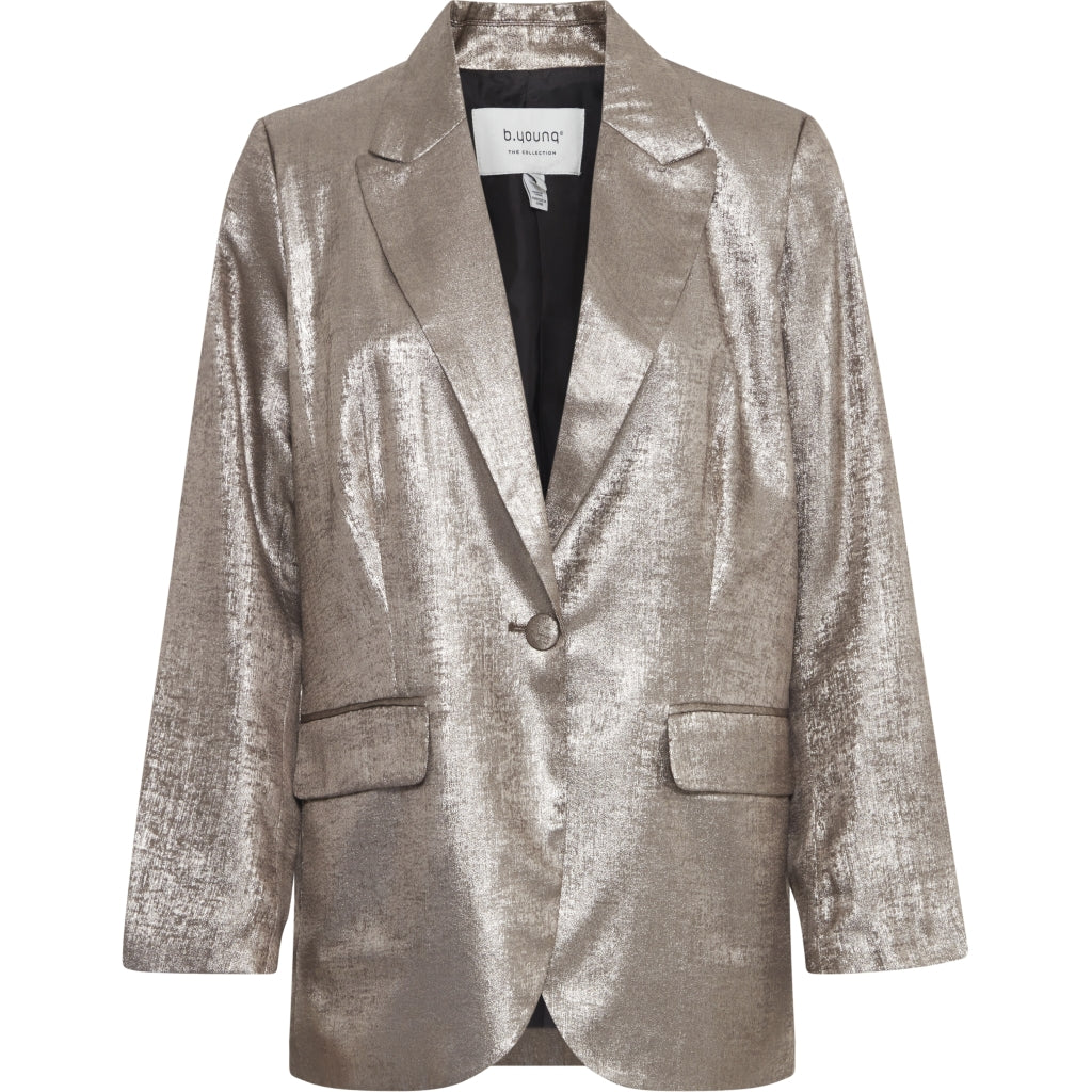 B.YOUNG Dame Blazer BYDALONA – Glamourøs Guldmix til Fest!