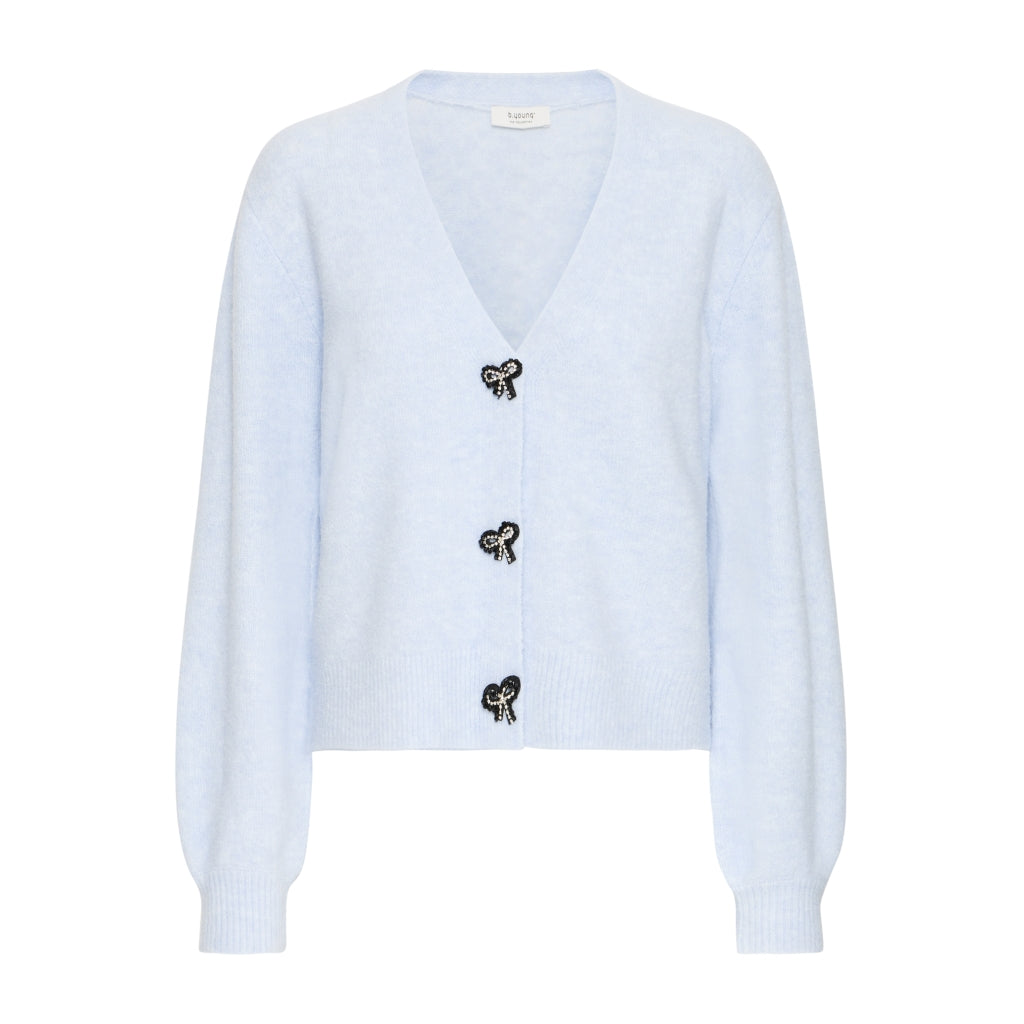 B.YOUNG Cashmere Cardigan til Dame i Blå - Fantastisk Tilbud!